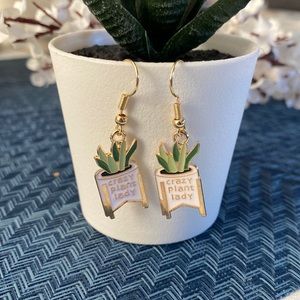 🌿Crazy Plant Lady Earrings🌿